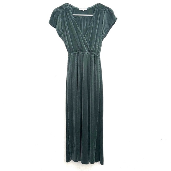 Baltic Born Athena Pleated Maxi Dress Teal Blue Green Size XS - Picture 4 of 9